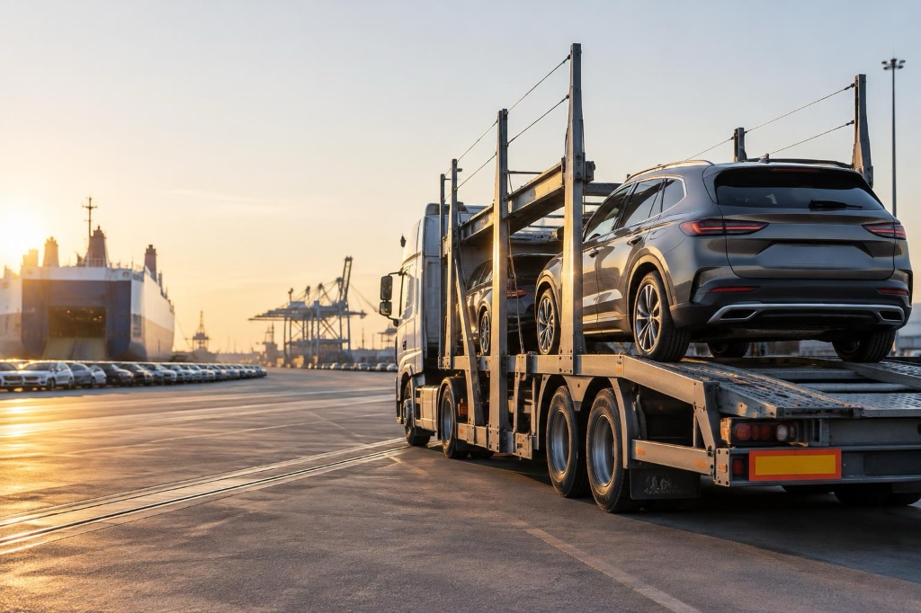 Car carrier transport logistics